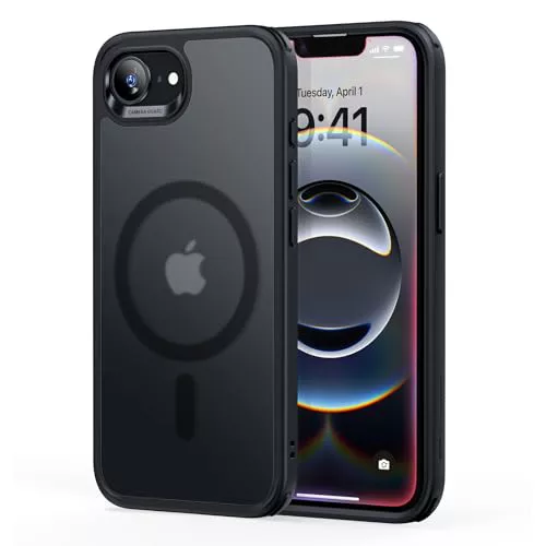 ESR Funda para iPhone 16e, Compatible MagSafe, Protección Grado Militar a Prueba Golpes, Funda Magnética para iPhone 16e, Funda Híbrida Classic (HaloLock), Negro Esmerilado ESR Funda para iPhone 16e, Compatible MagSafe, Protección Grado Militar a Prueba Golpes, Funda Magnética para iPhone 16e, Funda Híbrida Classic (HaloLock), Negro Esmerilado