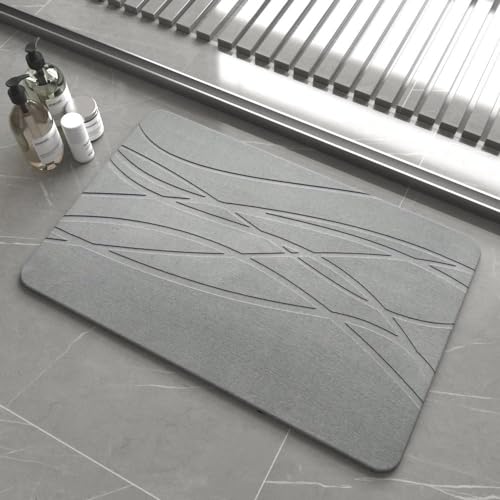 Nexo Home Alfombra de Piedra para baño - Alfombra baño Secado rapido - Alfombrilla baño diatomita - Alfombra baño Piedra, Alfombrilla diatomita - Alfombra diatomita baño - Alfombra baño Piedra