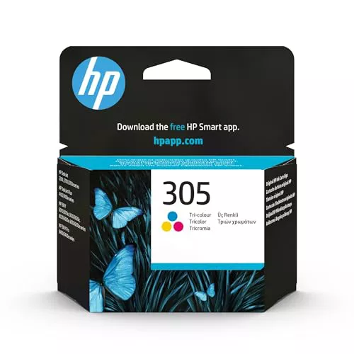 HP 305 3YM60AE, Tricolor, Cartucho de Tinta Original, compatible con impresoras de inyección de Tinta HP DeskJet 2700, 2730, 4100, 4134, Envy Serie 6020, 6030, 6420, 6430