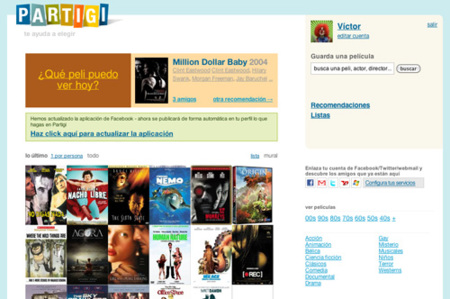 Partigi: ¿qué película quieres ver hoy?