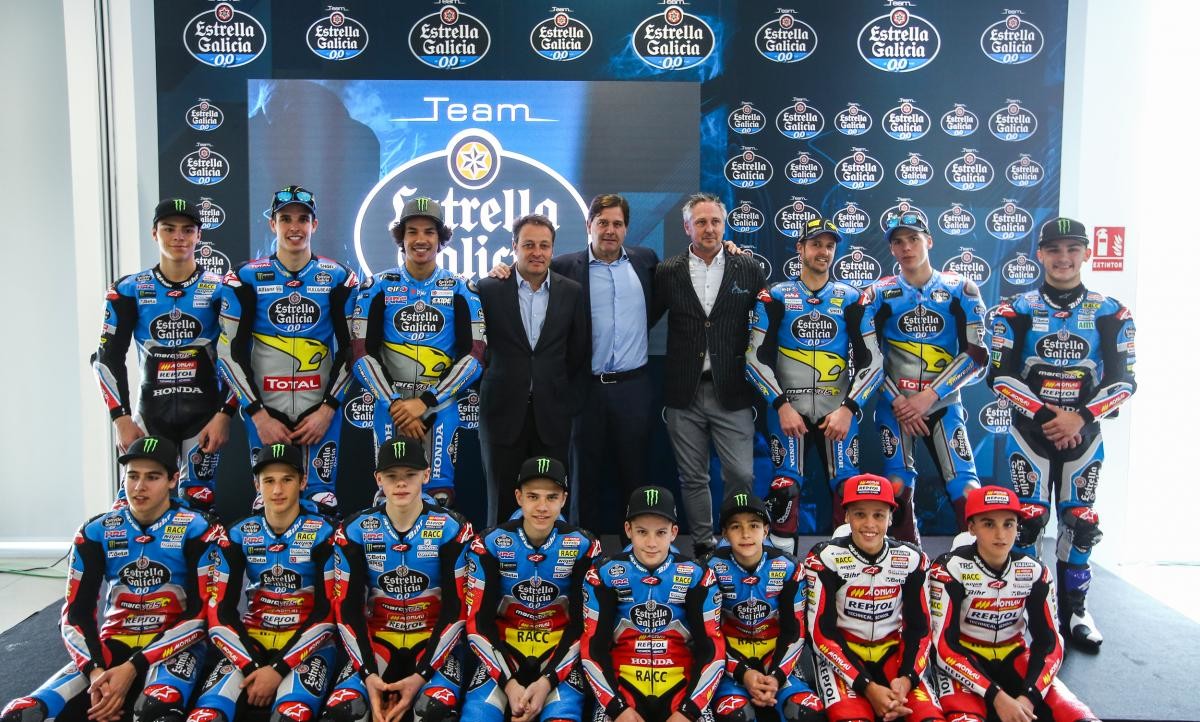 El Team Estrella Galicia 0,0 se presenta en el Jarama con los títulos de Moto2 y Moto3 en el punto de mira