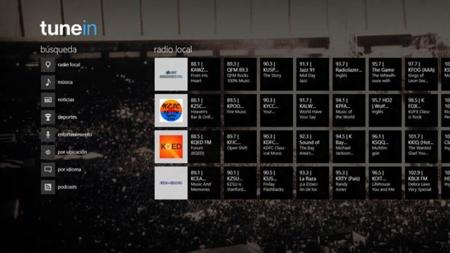 TuneIn Radio llega oficialmente a la tienda de aplicaciones de Windows 8