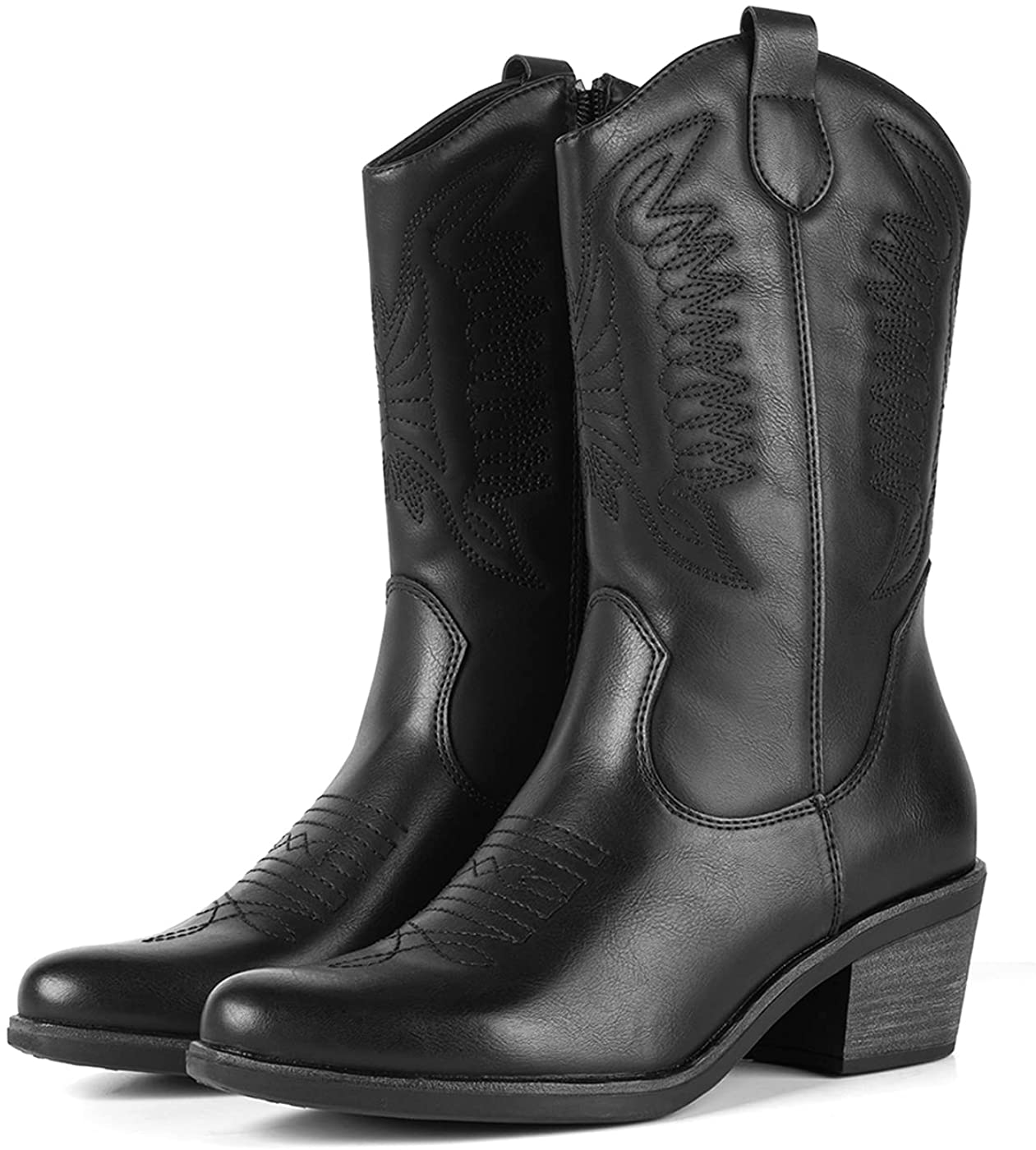 D.Franklin Botas Cowboy Haut, Mujer