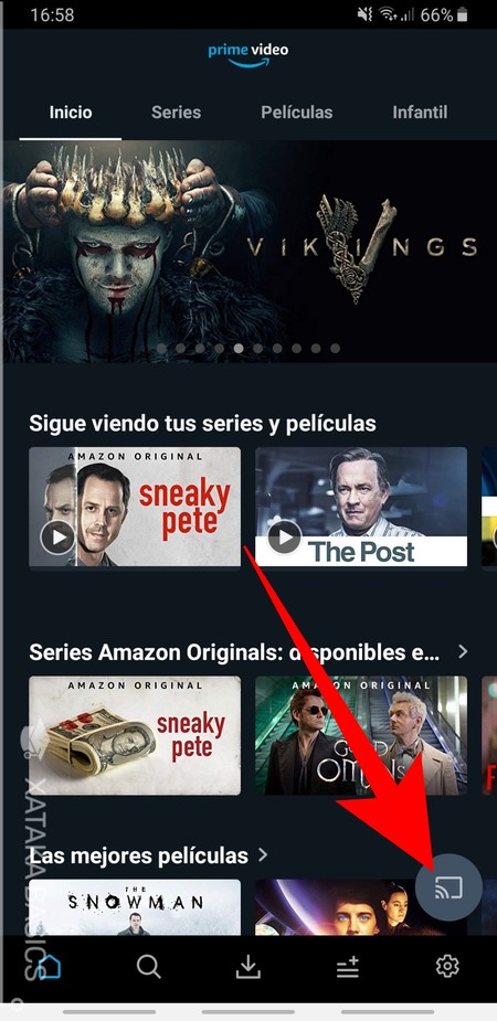 Se puede ver amazon prime por chromecast online