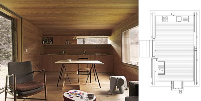 Casas poco convencionales: una cabaña en medio de la nieve