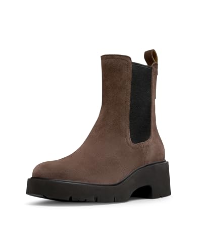 Camper Milah K400575, Chelsea Botín Mujer, Marrón Oscuro 018, 36 EU