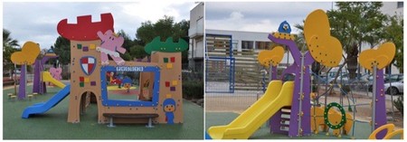 Pocoyó y Hello Kitty llegan a los parques infantiles urbanos