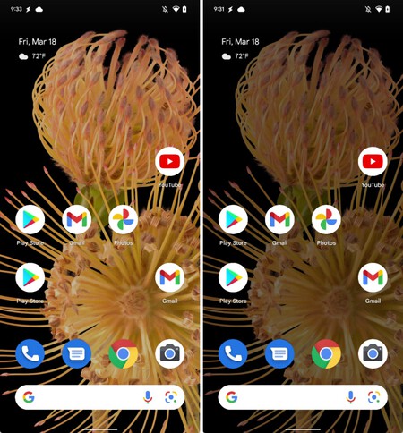 Atenuar Fondo Pantalla Android 13 Preview 2