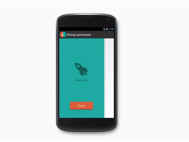Wunderlist slidinglayer