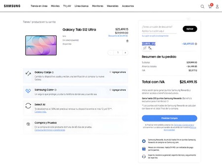 Oferta Galaxy Tab S12