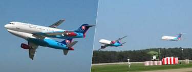 No son cazas, son aviones del Gobierno de Eslovaquia: el día que un Airbus A319 y un Fokker 100 se robaron el show