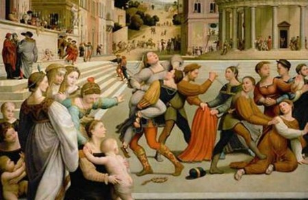 El rapto de Dina. Bugiardini