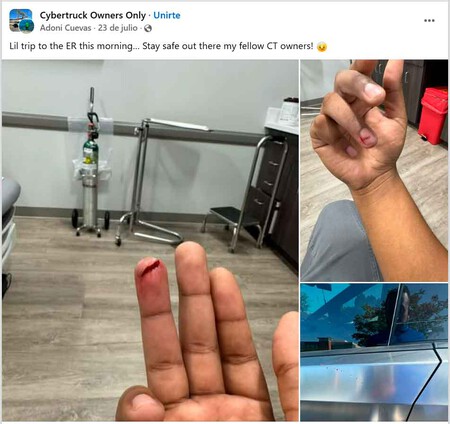 Cybertruck Cortes Sangre