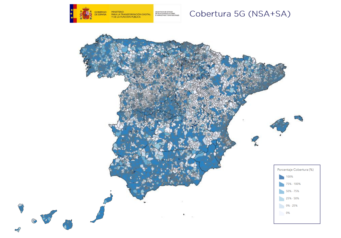 El primer mapa de cobertura 5G que diferencia dónde navegar más rápido ...