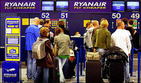 Ryanair eliminará los mostradores de facturación en aeropuertos