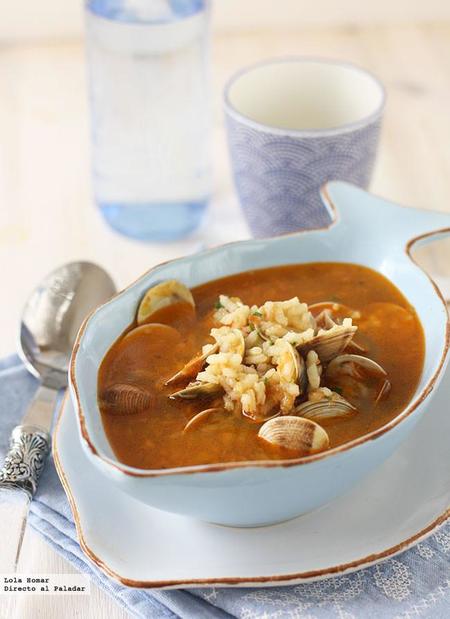Receta de sopa de chirlas con arroz