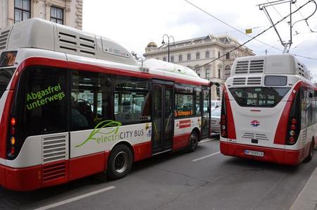 Viena incorpora 12 autobuses eléctricos