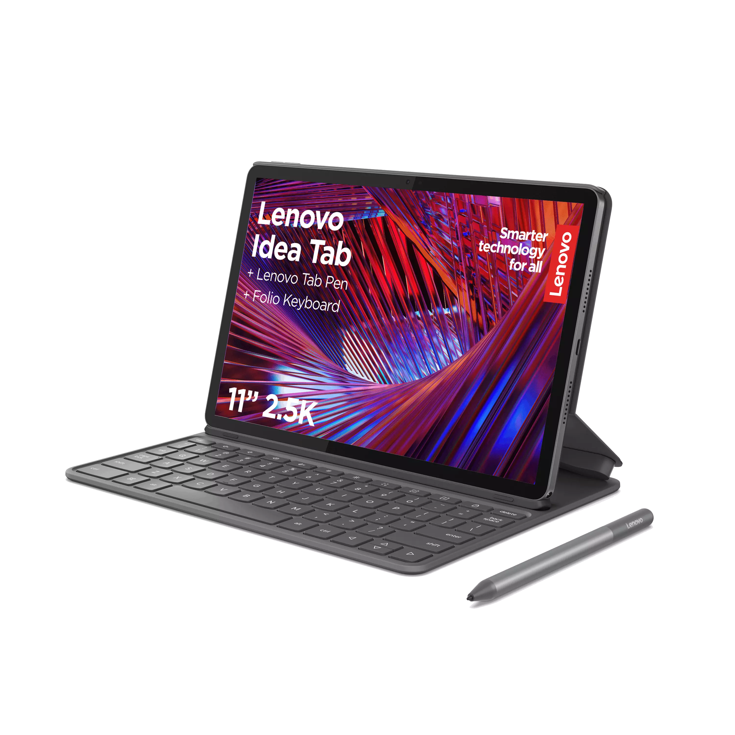 Tablet - Lenovo Idea Tab, Wifi Only, 11" 2.5K , 8GB RAM, 256GB, Incluye Teclado y lápiz digital, Gris