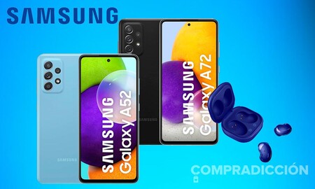 Esta semana, Amazon tiene los Samsung Galaxy A72 y A52 con auriculares true wireless Buds Live incluidos a precios superrebajados