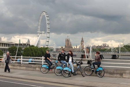 Londres Ciclistas Tamesis
