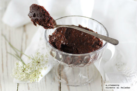 Brownie rápido en microondas. Receta