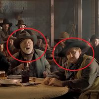 Si paras Regreso al Futuro 3 en el minuto 27:50 verás a tres vaqueros que son de las mayores leyendas del cine western