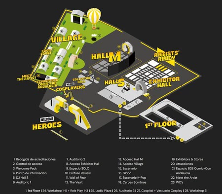 Mapa Comic-Con