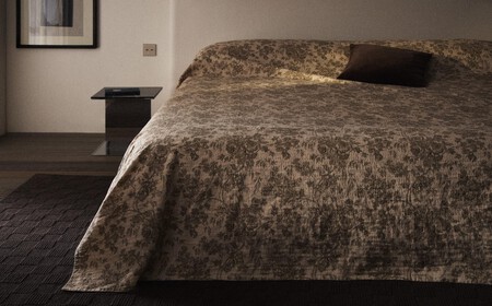 EDREDON ALGODON Y LINO FLORAL