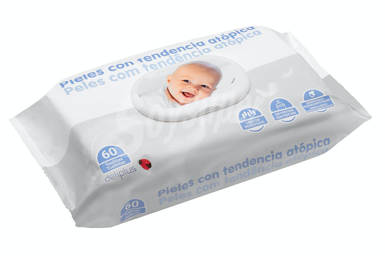 Toallitas bebé pieles con tendencia atópica Deliplus
