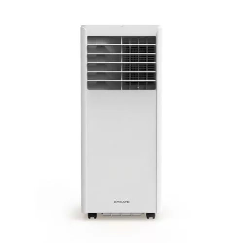 CREATE/SILKAIR 5000 / Aire acondicionado portátil 3 en 1 5000 BTU con deshumidificador 27L/día/Con kit de extracción para ventana corredera y abatible, estancias hasta 12m², temporizador, 550W