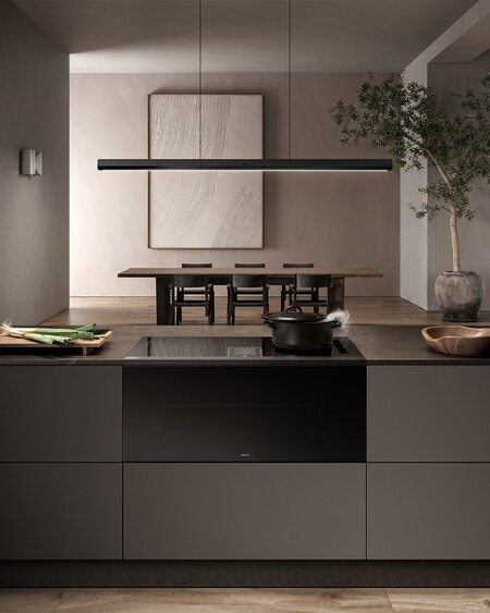 Diseno Que Se Funde Con La Cocina Lhov Integra Horno Placa Y Sistema Aspirante En Una Linea Min