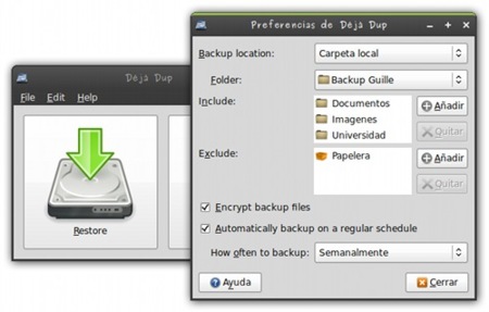 Déjà Dup: copias de seguridad cómodas y sencillas en GNU/Linux