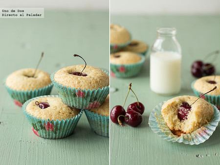 Bizcochitos de cerezas y almendra. Receta