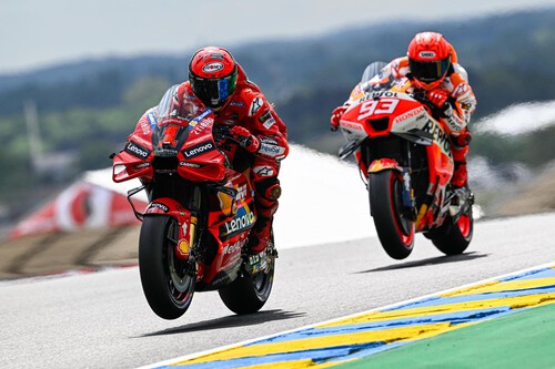 ¡Al palo! Pecco Bagnaia evita la pole position de Marc Márquez en el último suspiro en Le Mans