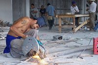Los trabajadores de la construcción no se enteran