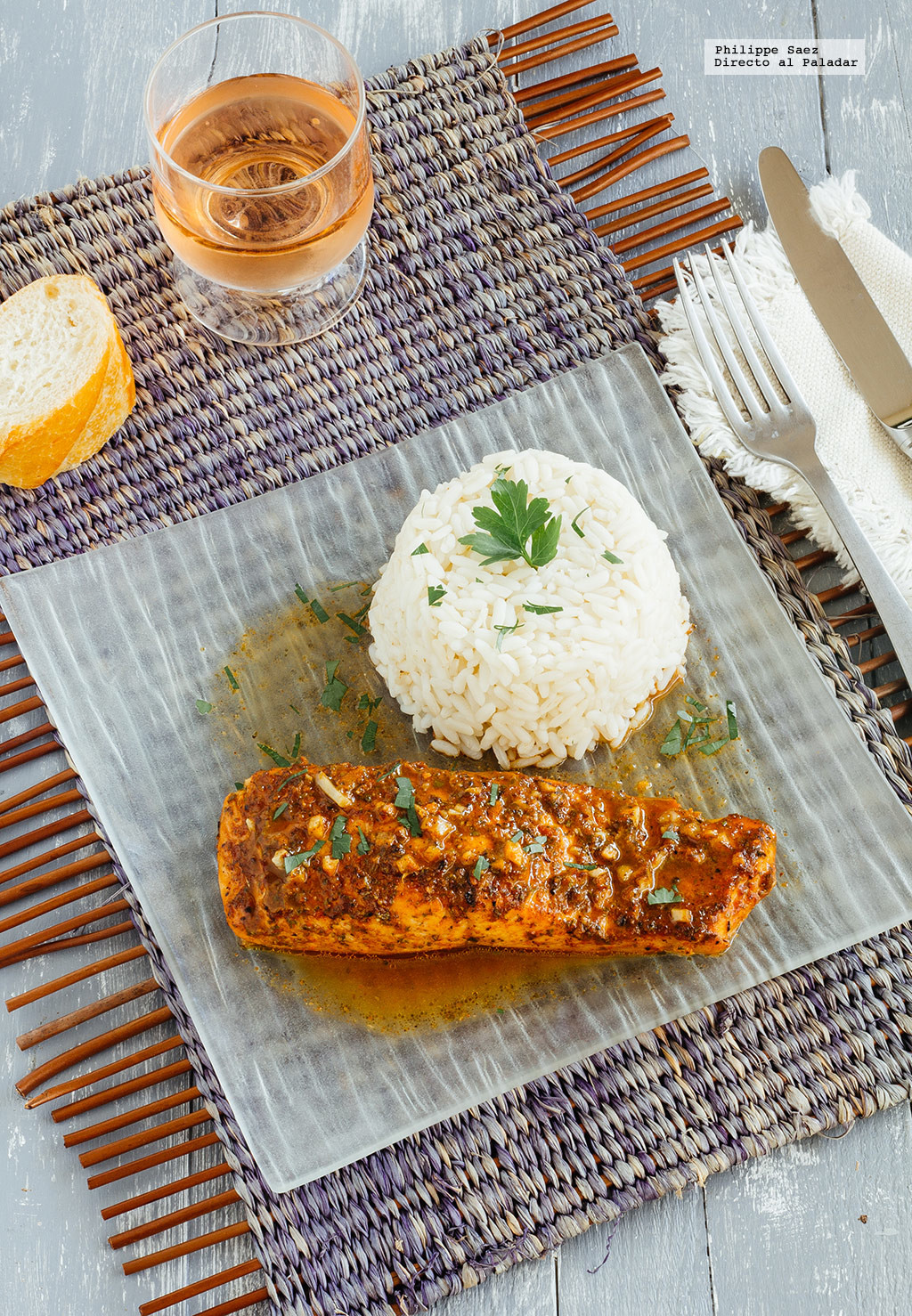 Salmón marinado estilo Cajún. Receta