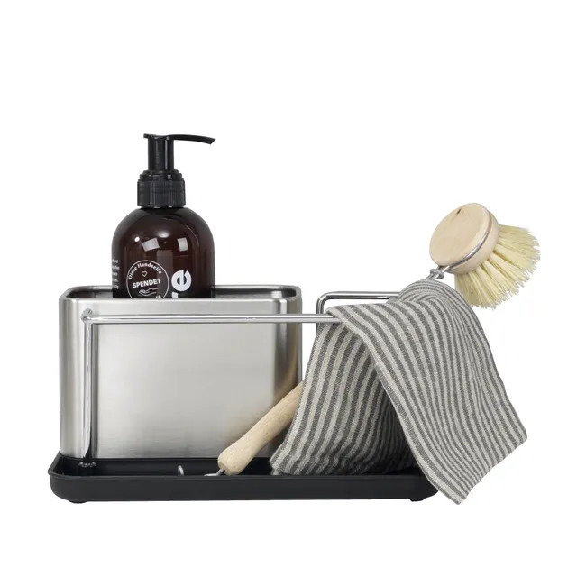 Organizador para el fregadero acero inox dorado Wenko 