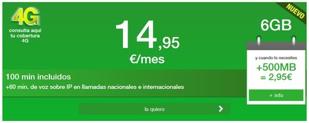Amena no da tregua y mejora su tarifa de 14,95 euros al mes, que ahora incluye 6 GB