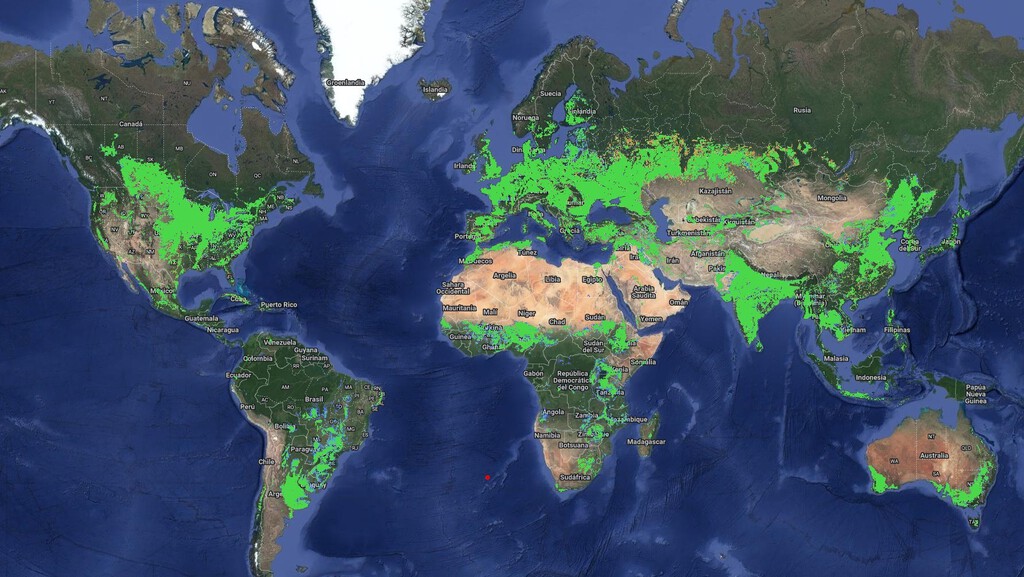 Las tierras de cultivo devoran cada vez más superficie de la Tierra. Este mapa muestra hasta qué punto