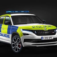 El Škoda Kodiaq RS se viste de coche de policia en Reino Unido: un SUV de 240 CV para patrullar las calles