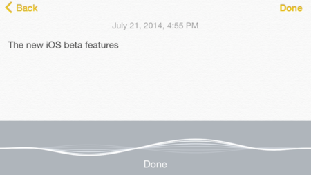 iOS 8 Beta 4 incorpora reconocimiento de voz en tiempo real