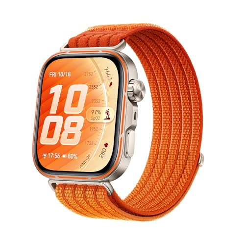 HUAWEI WATCH FIT 5 Pro Smartwatch, Preciso GPS, ECG, 1,92" Pantalla de Cristal de Zafiro, 3000 nits, Pago NFC,Deportes al Aire Libre,Monitorización de Salud,10 Días Autonomía, 5ATM,Android iOS,Naranja