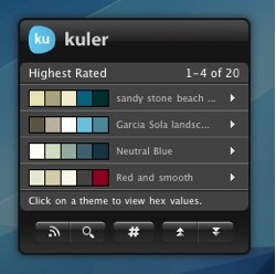 kulerWidget: Programado por Adobe, para la selección de colores
