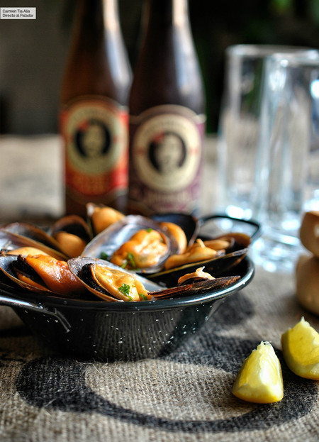 Mejillones al vapor “de La Vera”. Receta fácil y rápida