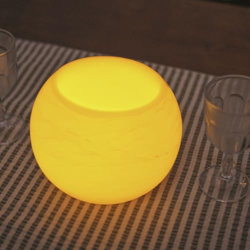 newgarden Lámpara De Mesa Decorativa Con Efecto Vela, Luz Cálida, Mando A Distancia, Temporizador, IP44, 20 cm – Dolo 20 Ball