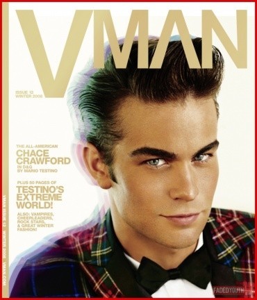 Chace Crawford en la revista VMan
