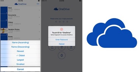 OneDrive en iOS se actualiza para aprovechar la pantalla del iPhone 6 y dar soporte a Touch ID