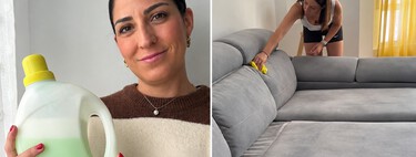 Eli Jiménez, experta en limpieza: "Para limpiar el sofá, utilizo una mezcla con vinagre de limpieza, agua tibia y unas gotas de ambientador concentrado"  