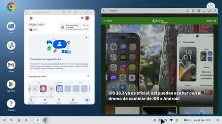 Captura del modo de escritorio en el monitor