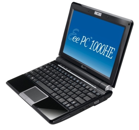 Asus Eee PC 1000HE, con autonomía de 9.5 horas, ya en España